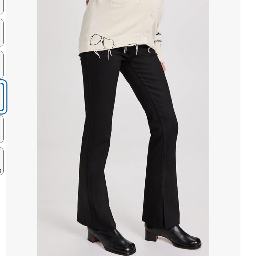 DL1961 Bridget Boot Maternity Black Jeans Women's 28 Instasculpt Stretch